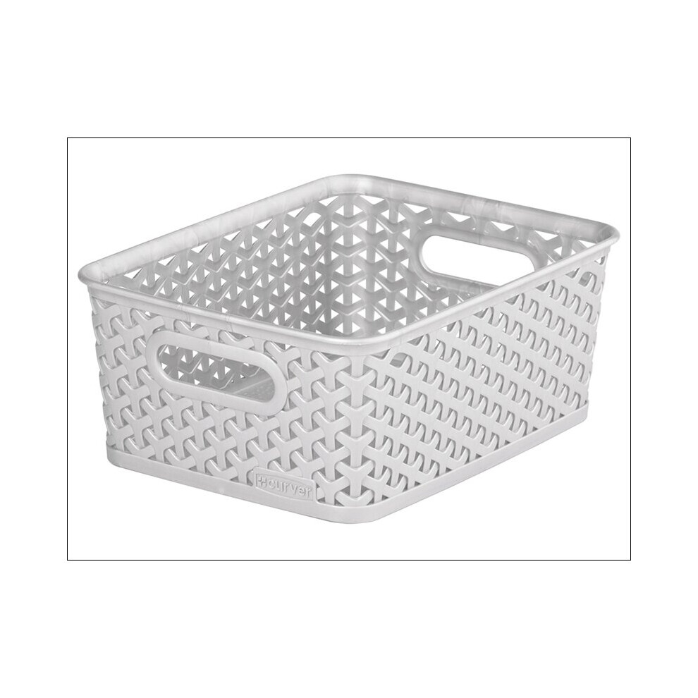 Curver Storage Basket Rattan Effect Grey 8L 232281