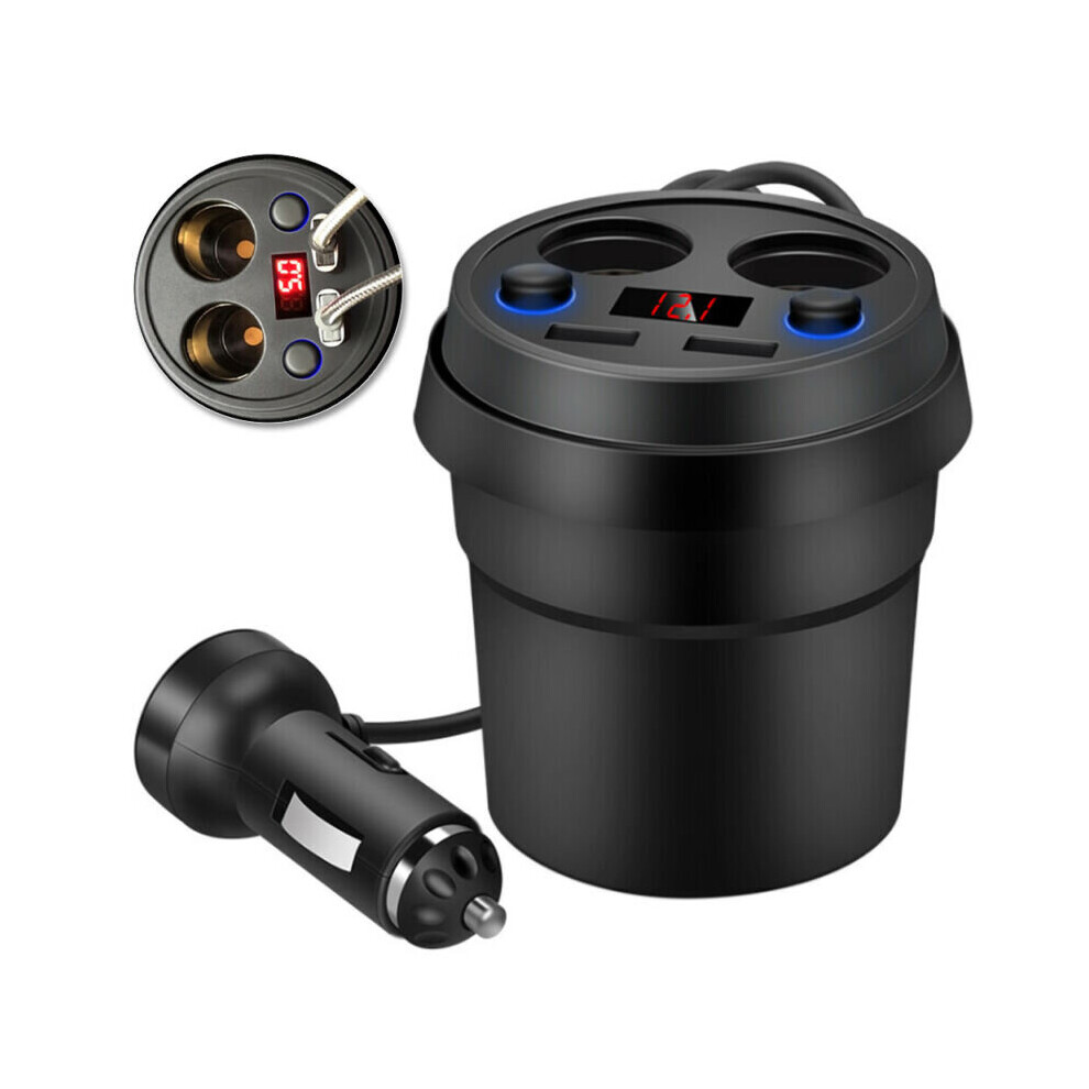 Multifunction Car Cigarette Socket Lighter Splitter Usb Charger Power Adapter 795340540865