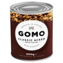 Gomo Classic Mixed Bean Salad with Seasoning 800g (Drained Weight 480g) (6 x 800g)