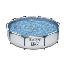 (10'X30") BestWay Steel Pro Frame Swimming Pool Set Round Above Ground With Filter Pump
