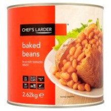 Chef's Larder Baked Beans in a Rich Tomato Sauce 2.62kg (6 x 2.62kg)