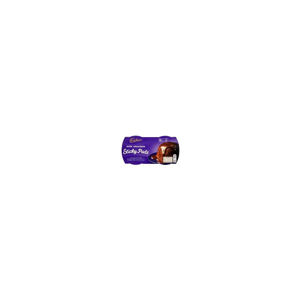 Cadbury Milk Chocolate Sticky Puds 2 X 95g (4 X 2x95g)