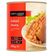 Chef's Larder Baked Beans in a Rich Tomato Sauce 840g (6 x 840g)