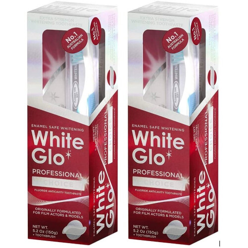 White Glo Professional Choice Whitening Toothpaste  100ml - 2 Packs 1