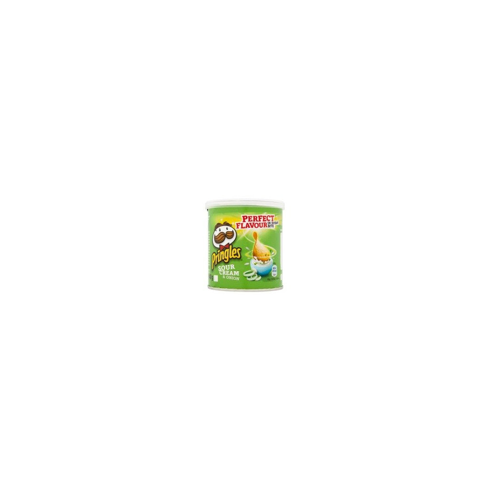 Pringles Sour & Onion Crisps, 40G (12 X 40G) Cream