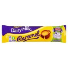 Cadbury Dairy Milk Caramel Chocolate Bar 45g - Creamy Cadbury milk with gooey caramel, 48 x 45g, 7.6223E+12