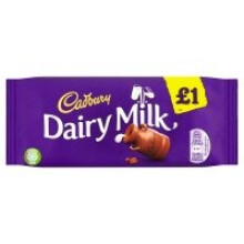 Cadbury Dairy Milk Chocolate Bar 95g (22 x 95g)