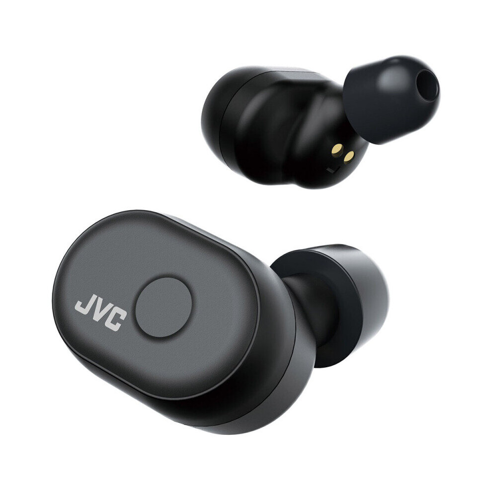 (Black) JVC HAA10T True Wireless Bluetooth Earbuds & Case