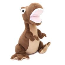 TX1253B Cute T-Rex Door Stop - Brown Fabric Dinosaur Doorstop for Nursery & Bedroom, 32cm Tall, 1.5kg