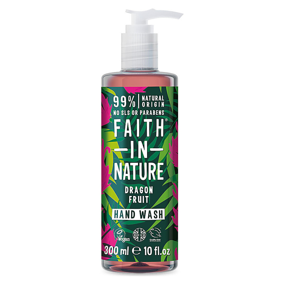 (Single) Natural Dragonfruit Hand Wash, Enriched with Vitamins, Minerals and Antioxidants, Nourishing Vegan & Cruelty Free, 400ml Trio