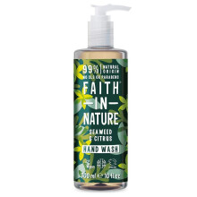 Natural Seaweed & Citrus Hand Wash with Citrus Oil, Nourishing Vegan & Cruelty Free Hand Wash, 400ml