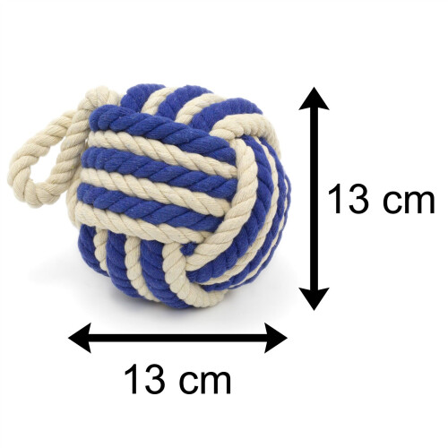 Two Tone Rope Doorstop Nautical Monkey's Fist Seaside Rope Door Stop