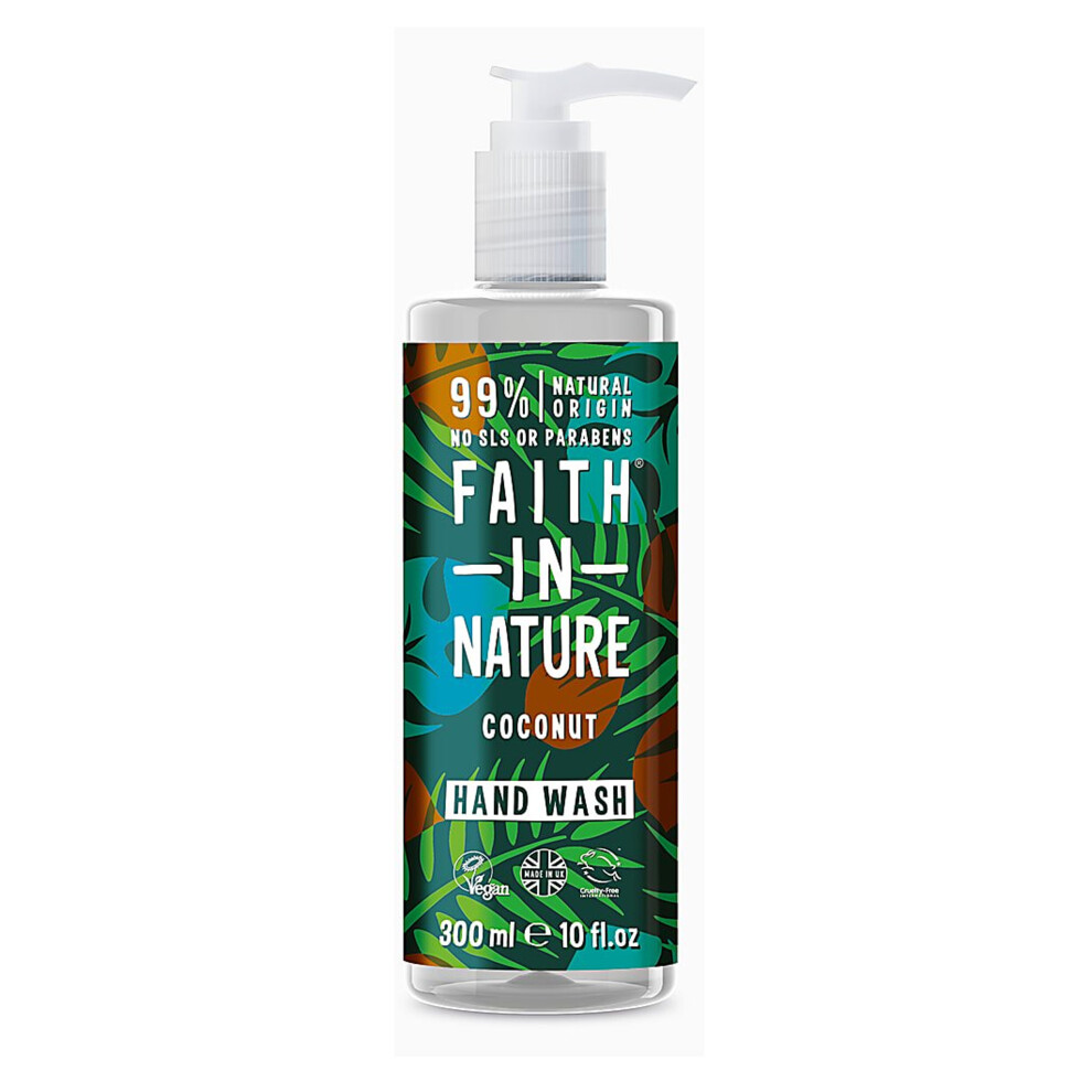 (Single) Natural Coconut & Vitamin E Hand Wash, Nourishing Vegan & Cruelty Free, 400ml Trio