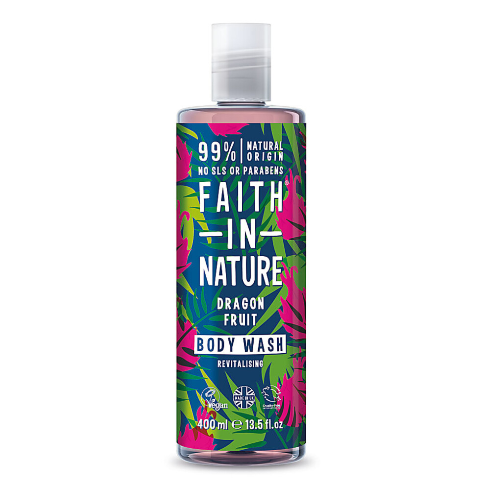 (Single) Faith In Nature Dragon Fruit Revitalising Body Wash 400ml Trio