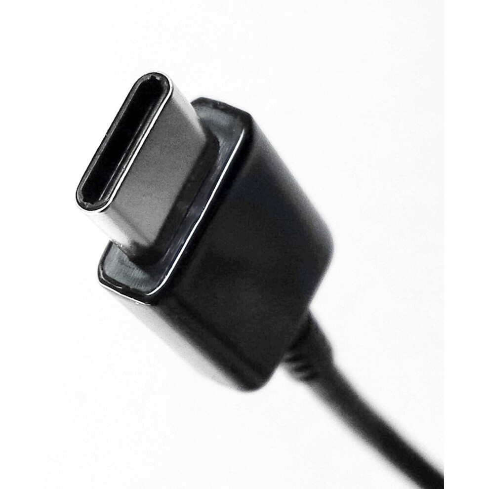 Genuine Samsung Fast Adaptive Mains/Car Charger & Samsung Usb Type C Charge & Sync Data Cable (Samsung Galaxy Note 8, Lead (Only) Type C Usb - E Black