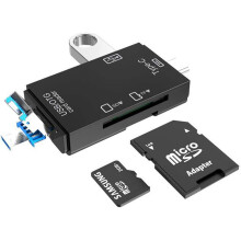 SD Card Reader,USB Type C Micro USB SD Card Reader USB 2.0 Adapter Memory Card Reader for MMC, SDXC,SDHC,SD,RS-MMC, Micro SD, Micro SDXC,Micro SDHC Ca