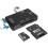 SD Card Reader,USB Type C Micro USB SD Card Reader USB 2.0 Adapter Memory Card Reader for MMC, SDXC,SDHC,SD,RS-MMC, Micro SD, Micro SDXC,Micro SDHC Ca 1