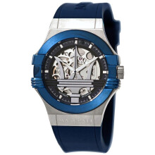 Maserati R8821108028 Potenza Automatic Black Skeleton Dial Men's Watch