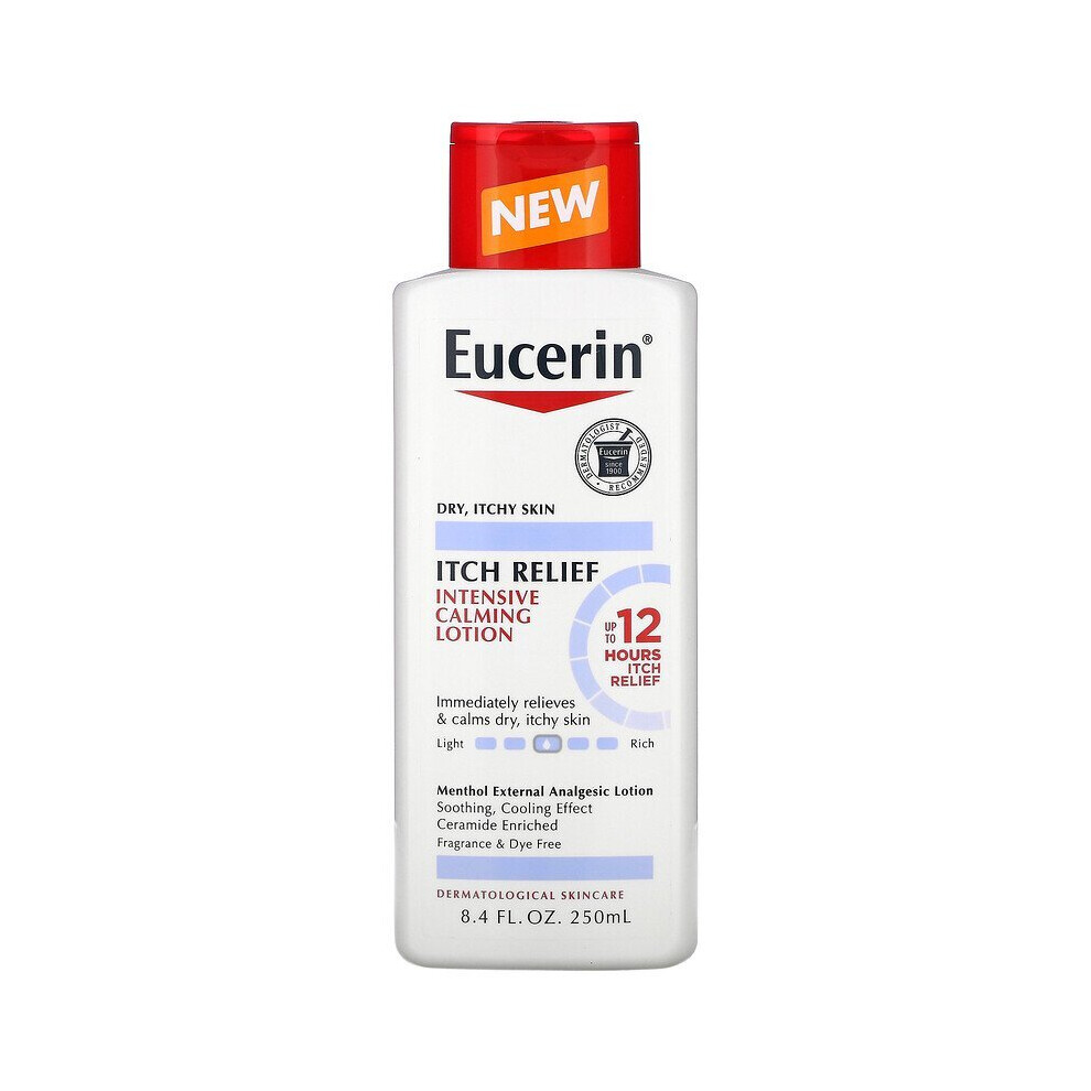 Eucerin, Itch Relief, Intensive Calming Lotion, 8.4 fl oz (250 ml)