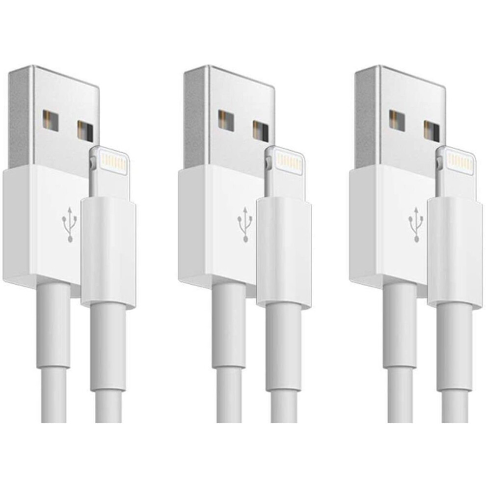 Lightning iPhone Charger Cable MFi Certified Ecclus 3 Pack [3.3ft/1m] High Speed iPhone Charger Fast Lightning Cable Compatible with iPhone XS X 8 8 P