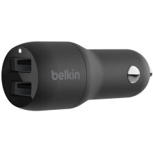 Belkin Dual USB Car Charger 24W (Boost Charge Dual Port Car Charger, 2-Port USB Car Charger) iPhone Car Charger, Android Car Charger