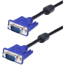 Weduda VGA to VGA Cable,VGA SVGA Male to Male Computer Monitor Cable 6Feet(1.8m) with Ferrite Cores Gold Plated Compatible for HDTVs,Displays,Projecto