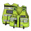 (Black, Event Staff) Hi Viz Tactical Security jacket Vest 2
