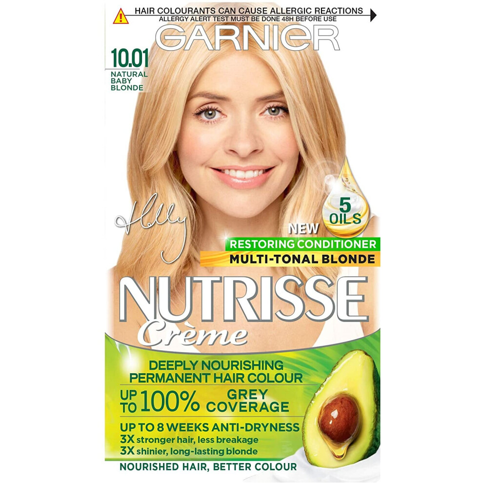 Garnier Nutrisse Blonde Hair Dye Permanent 10.01 Natural Baby