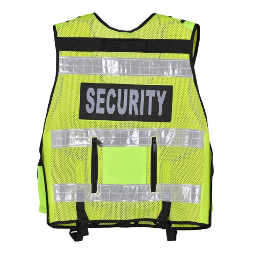 (Black, Event Staff) Hi Viz Tactical Security jacket Vest 2