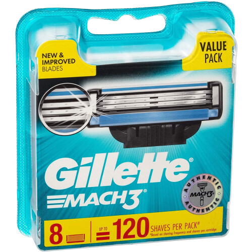 Gillette Gillette MACH3 Razor Blades - 8 Pack of Refills 1