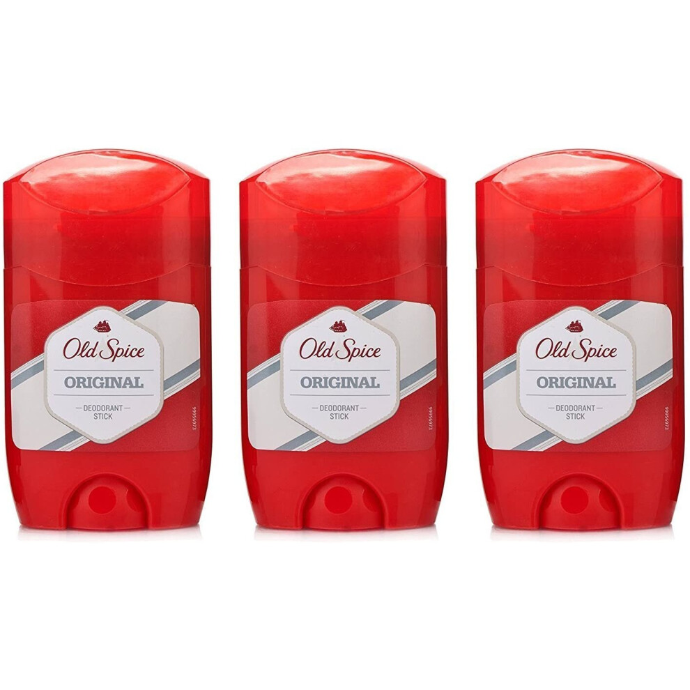 THREE PACKS of Old Spice Original Deodorant/Stick