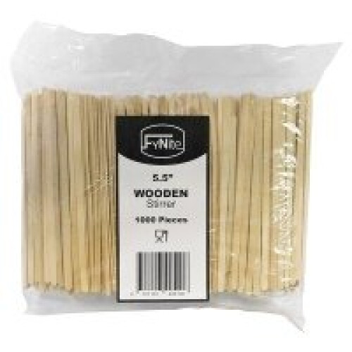 FyNite 1000 Wooden Stirrer 5.5" (1000s)
