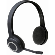 Logitech H600 Wireless Headset, Stereo Headphones with Rotating Noise-Cancelling Microphone, USB Nano-Receiver, Foldable, Long Battery Life, PC/Mac/La