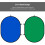 150x200cm Blue and Green Lencarta Folding Background with 265cm Lightstand 3