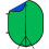 150x200cm Blue and Green Lencarta Folding Background with 265cm Lightstand 1
