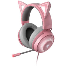 Razer Kraken Kitty - Gaming Headset (The Cat Ear Headset with RGB Chroma Lighting, Microphone with Active Noise Reduction, THX Spatial Audio, Controls