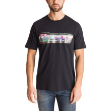 (L) DIESEL T JUST ZG Mens T Shirt Regular Fit Short Sleeves Summer Black Cotton Tee