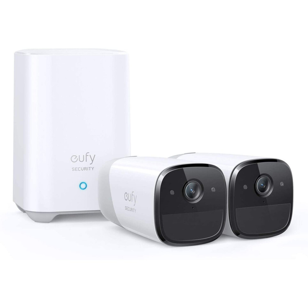 eufy Security, eufyCam 2 Pro Wireless Home Security Camera System, 365-Day Battery Life, HomeKit Compatibility, 2K Resolution, IP67 Weatherproof, Nigh