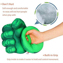 Superhero Hands Gloves Superhero Toy Fists Kids Soft Plush Superhero Costume Accessories Superhero Costumes Gloves Cosplay for Boy Girl Christmas Hall