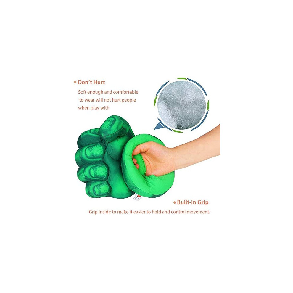 Gants de super-héros, jouets de super-héros, poings, peluche douce pour enfants, accessoires de costume de super-héros, gants de super-héros, cos