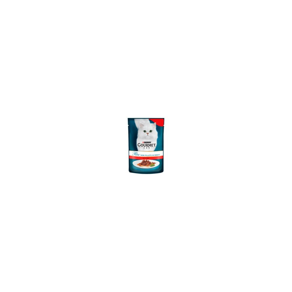 Purina Gourmet Perle Beef Mini Fillets In Gravy 85G (24 X 85G)