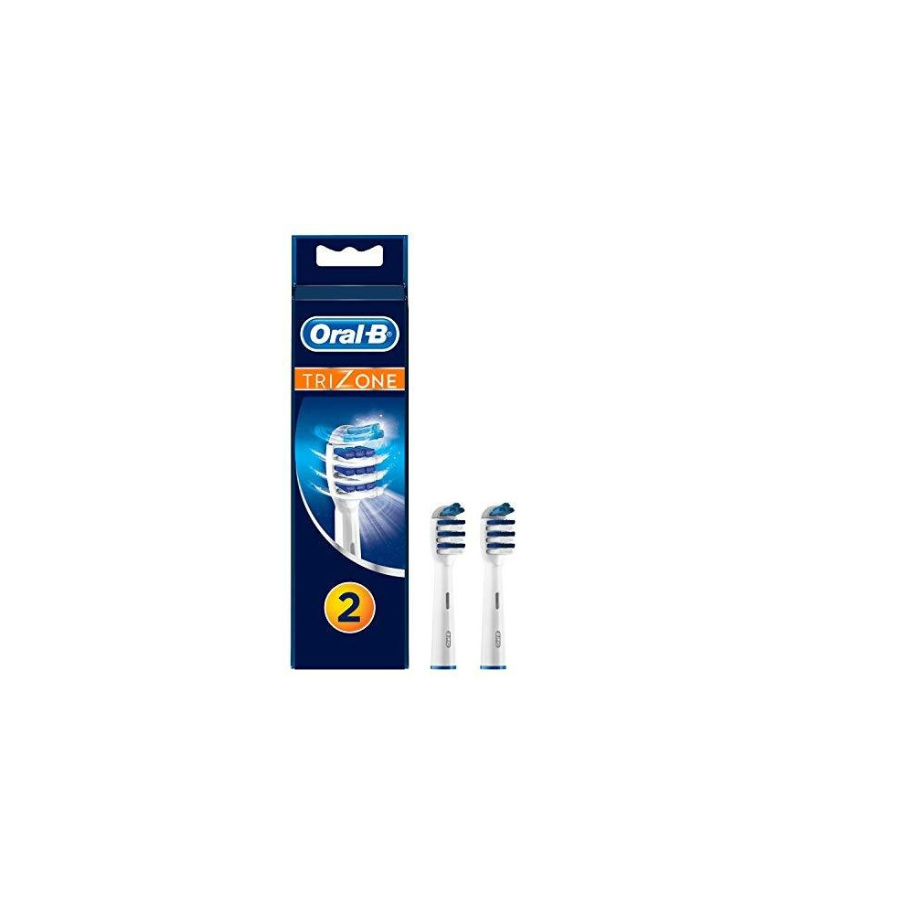 Oral-B Trizone Toothbrush Heads Replacement Refills for Electric Rechargeable Toothbrush, Bristles Sweep In-between Teeth for a Deep Clean, Pack of