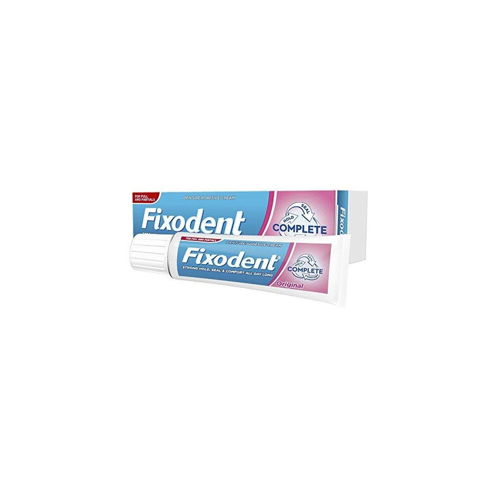 Fixodent Complete Original Denture Adhesive Cream, 47 g - Pack of 6