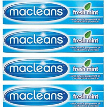 Macleans Freshmint Toothpaste 125 ml - Pack of 4 - Clinically proven for healthy gums, plaque & decay protection, peppermint flavor