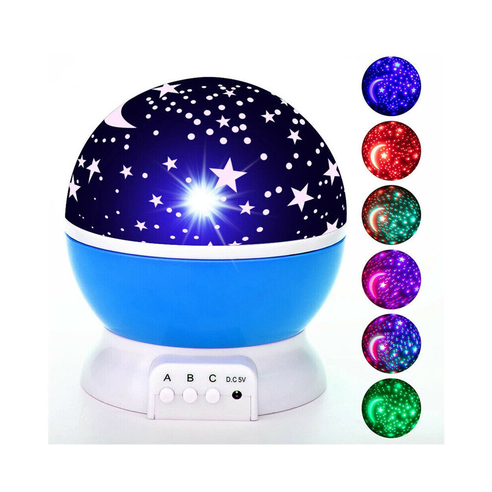 Ranpo Star Moon Galaxy Projector Night Children Bedroom Decor Led Lamps Light