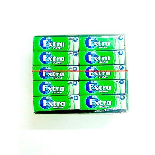 WRIGLEY'S EXTRA SPEARMINT SUGAR FREE CHEWING GUM 30 PACKETS, LONG EXPIRY DATE
