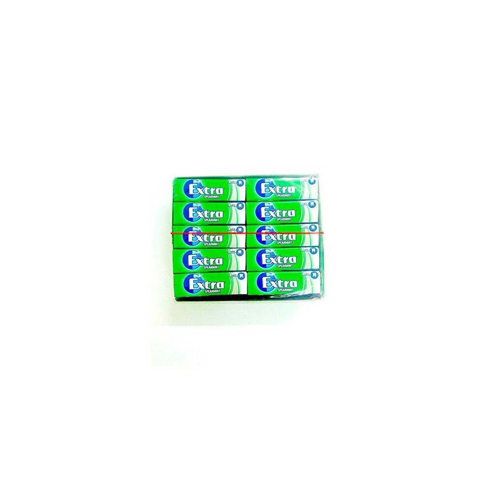WRIGLEY'S EXTRA SPEARMINT SUGAR FREE CHEWING GUM 30 PACKETS, LONG EXPIRY DATE