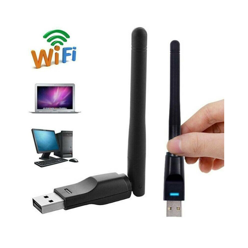 Wireless USB WiFi Dongle LAN Adapter 2.4Ghz For Laptop Notebooks PC Desktop
