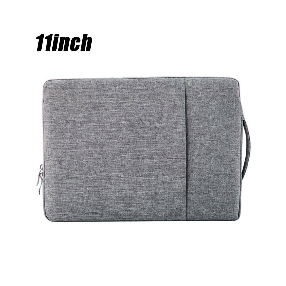 (-11 Inch) Sleeve Case Cover Pouch Tablet Notebook Laptop Carrying Bag For 11" 13" 15" Pc Gray 795340544740