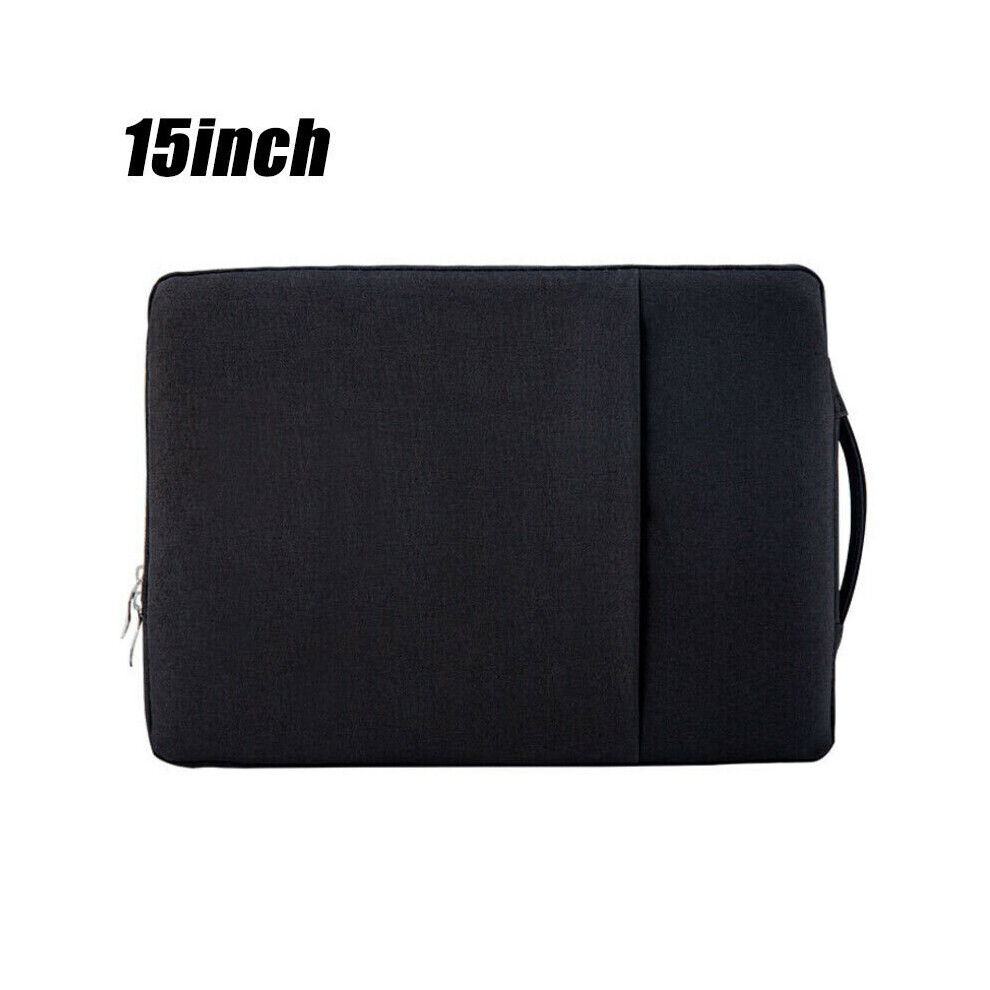 (-15 Inch) Sleeve Case Cover Pouch Tablet Notebook Laptop Carrying Bag For 11" 13" 15" Pc Black 795340544733